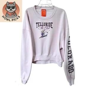 DONATION ITEM - TELLURIDE SWEATSHIRT - Lavendar, Size Med.